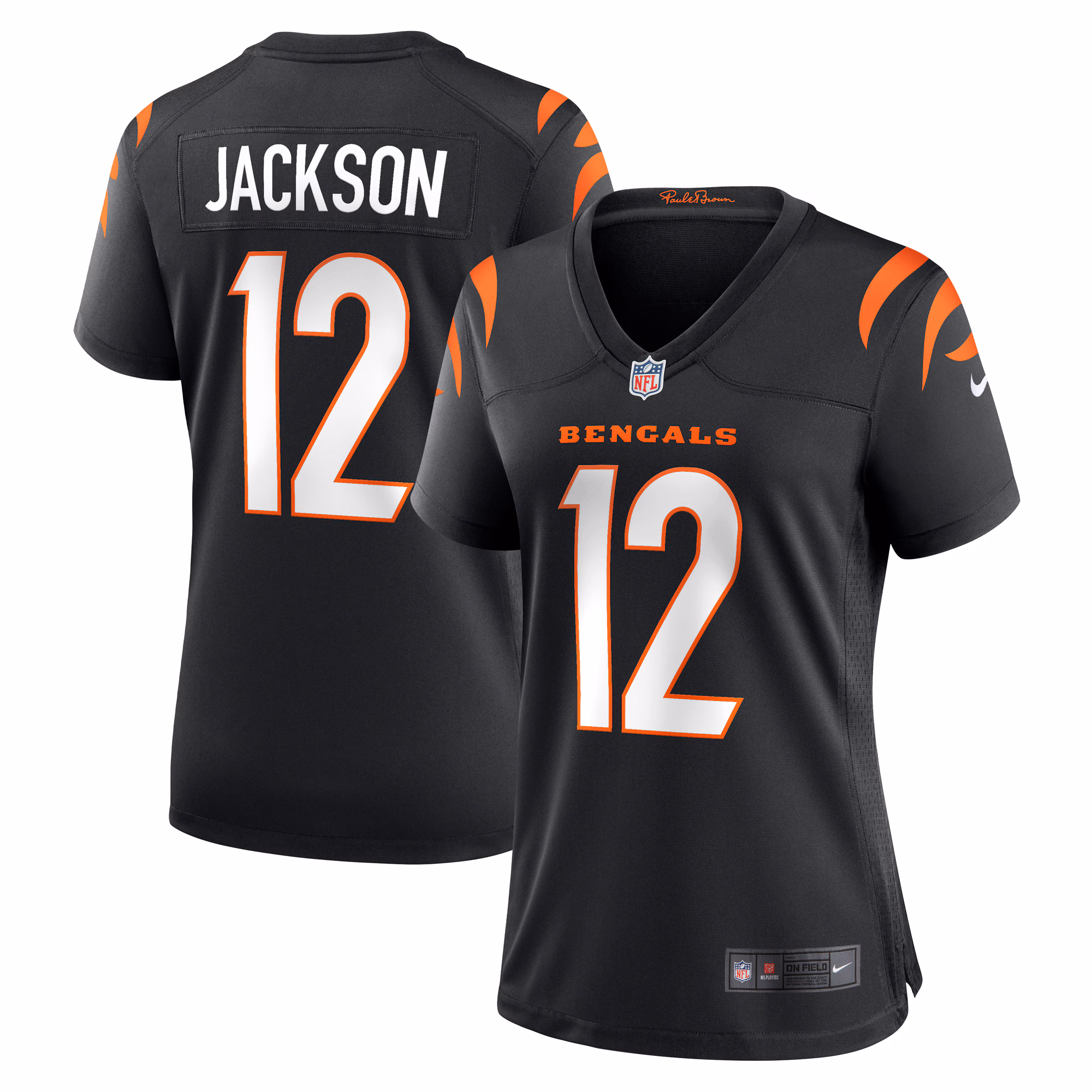 Shedrick Jackson Cincinnati Bengals Women's Team Game Jersey -  Black