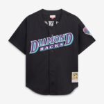 Arizona Diamondbacks Randy Johnson #51 Mitchell & Ness Black Cooperstown Collection Mesh Batting Practice Button-Up Jersey