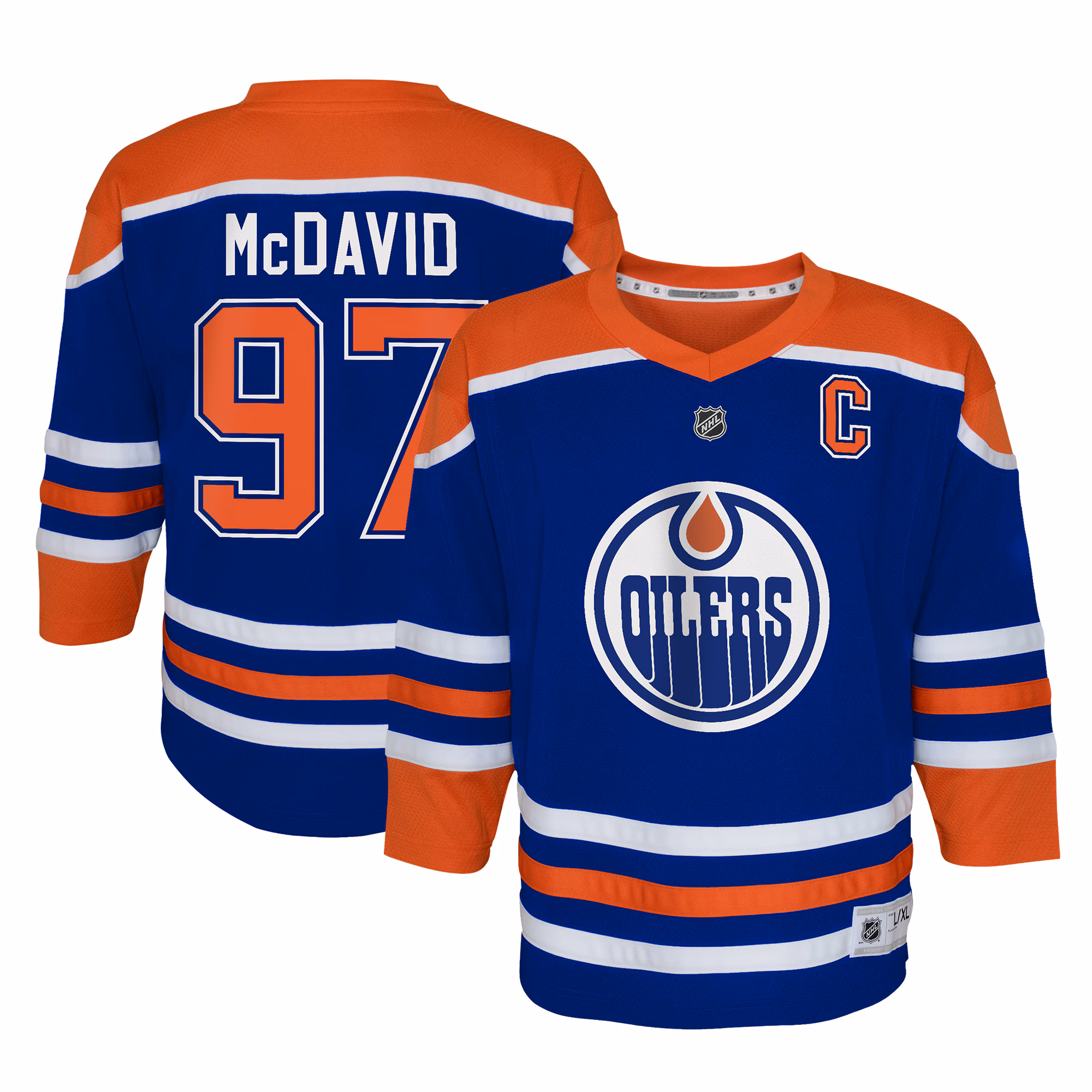 Youth Edmonton Oilers Connor McDavid #97 Royal Home Replica Player Jersey