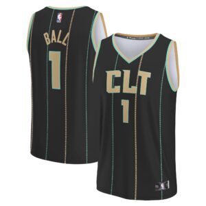 LaMelo Ball Charlotte Hornets  2022/23 Fastbreak Jersey - City Edition - Black