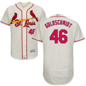 St. Louis Cardinals #46 Paul Goldschmidt Cream Flexbase Collection Stitched Jersey