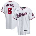 Men's Washington Nationals C.J. Abrams  White Home Replica Jersey