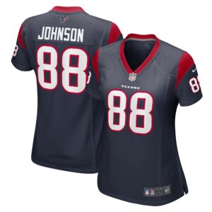 Johnny Johnson Houston Texans Women's Team Game Jersey -  Navy