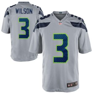 Russell Wilson Seattle Seahawks  Alternate Game Jersey - Gray