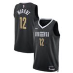 Unisex Memphis Grizzlies Ja Morant  Black 2023/24 Swingman Jersey - City Edition