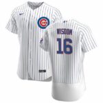 Men's Chicago Cubs #16 Patrick Wisdom  Home Jersey