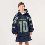 Kid 10 Seattle Football Unisex Blanket Hoodie