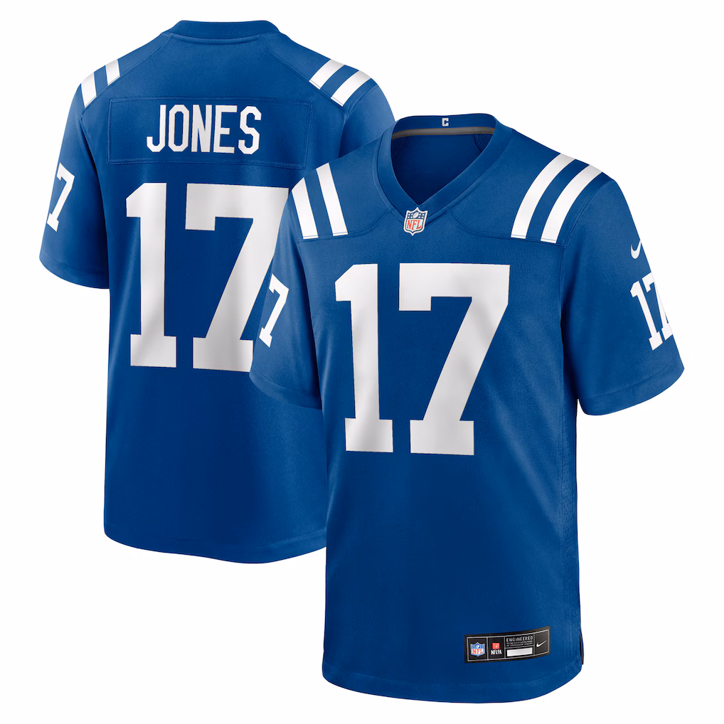 Men's Indianapolis Colts Daniel Jones Royal Team Game Jersey