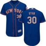 New York Mets #30 Nolan Ryan BlueGrey NO Flexbase Collection Stitched Jersey