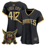 Women's Steel City #412 Pittsburgh Pirates 2026 City Connect Vapor Premier Limited Jersey - Black