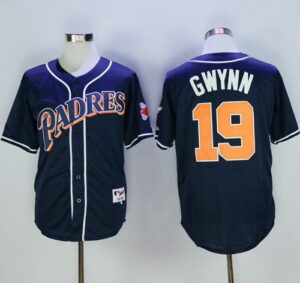 San Diego Padres #19 Tony Gwynn Navy Blue 1998 Turn Back The Clock Stitched Jersey