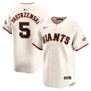 Men's San Francisco Giants #5 Mike Yastrzemski  Cream Home Limited Player Jersey