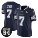 Dallas Cowboys #94 Marshawn Kneeland Memorial Patch Vapor Limited Jersey - All Stitched