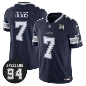 Dallas Cowboys #94 Marshawn Kneeland Memorial Patch Vapor Limited Jersey - All Stitched