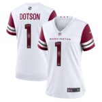 Jahan Dotson Washington Commanders  Women's Game Player Jersey - White