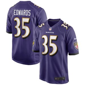 Gus Edwards Baltimore Ravens  Game Jersey - Purple