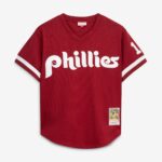 Philadelphia Phillies Darren Daulton Mitchell & Ness Scarlet Authentic Batting Practice Jersey