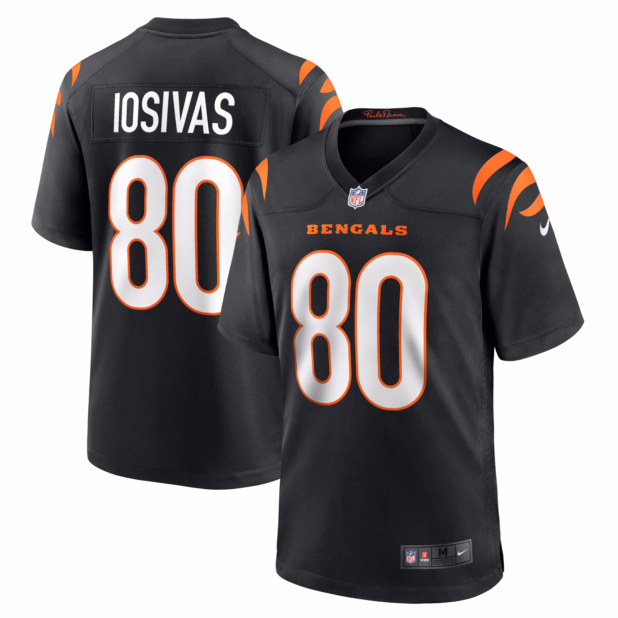 Andrei Iosivas Cincinnati Bengals Team Game Jersey -  Black