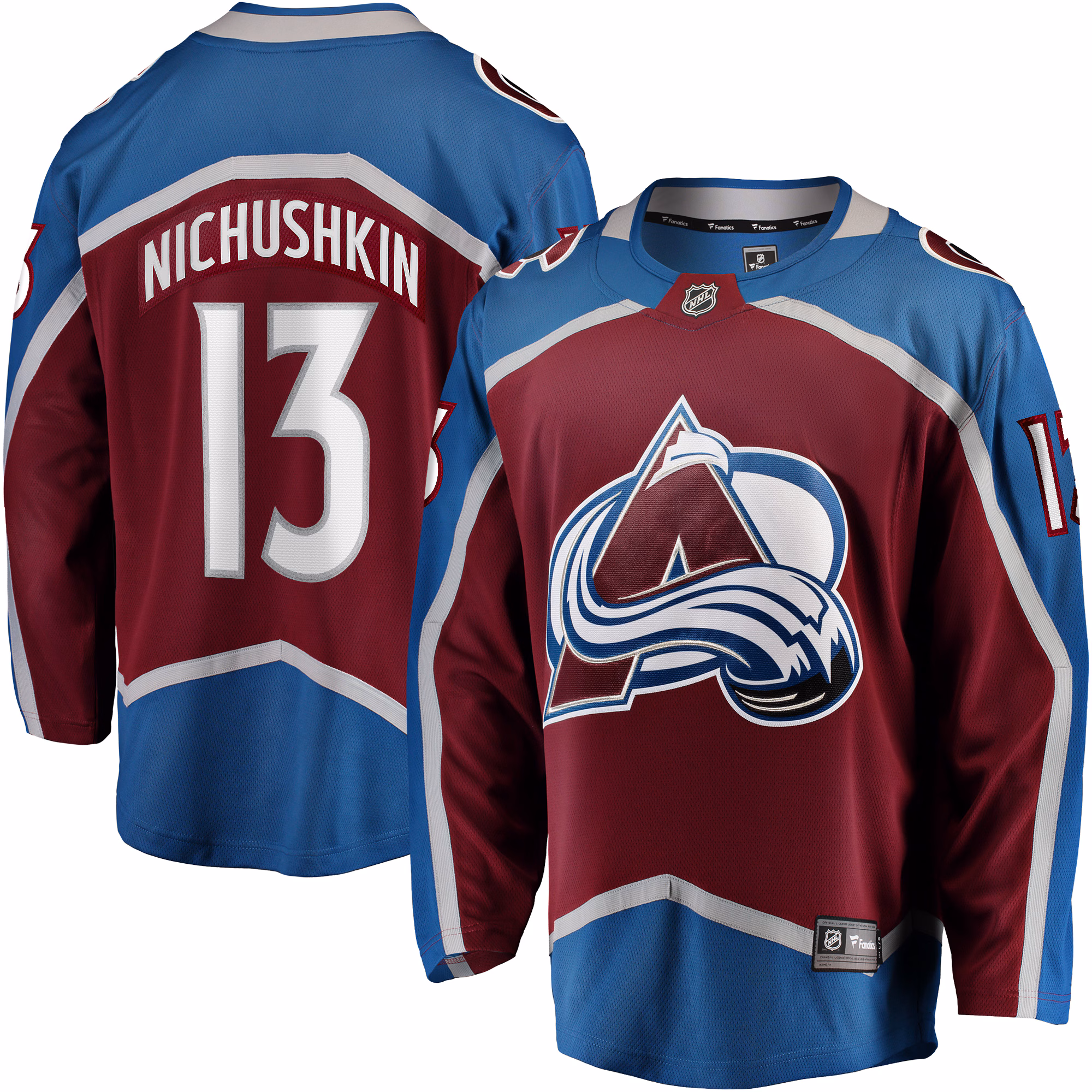 Colorado Avalanche Valeri Nichushkin #13 Fanatics Burgundy Breakaway Player Jersey
