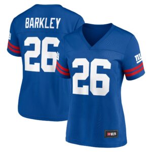 Women's Saquon Barkley Royal New York Giants Game Time Player Jersey