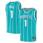 LaMelo Ball Charlotte Hornets  2021/22 Fast Break Replica Jersey - Icon Edition - Teal