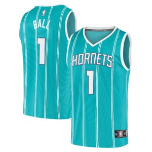 LaMelo Ball Charlotte Hornets  2021/22 Fast Break Replica Jersey - Icon Edition - Teal