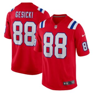 Mike Gesicki New England Patriots  Alternate Game Jersey - Red