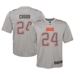 Nick Chubb Cleveland Browns Youth Atmosphere Game Jersey - Gray