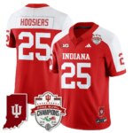 Hoosiers #25 Ndiana Hoosiers Indiana H Vapor Limited Football Jersey - Rose Bowl Champions - All Stitched