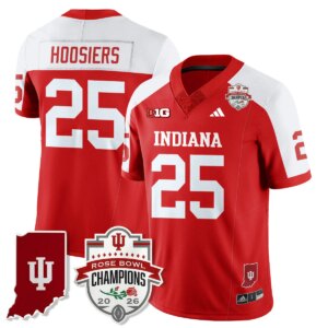 Hoosiers #25 Ndiana Hoosiers Indiana H Vapor Limited Football Jersey - Rose Bowl Champions - All Stitched