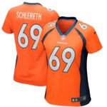 Mark Schlereth Denver Broncos Women's Game Retired Player Jersey - Orange