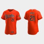 Men's Baltimore Orioles #21 Austin Hays Orange Alternate Flex Base Jersey