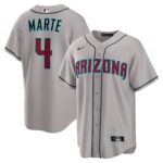 Arizona Diamondbacks Ketel Marte #4 Gray Road Replica Jersey