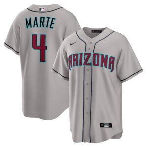 Arizona Diamondbacks Ketel Marte #4 Gray Road Replica Jersey
