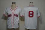 Mitchell And Ness 1967 Boston Red Sox #8 Carl Yastrzemski Cream Stitched Throwback Jersey