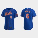 Men's New York Mets #6 Starling Marte Royal Alternate Flex Base Jersey