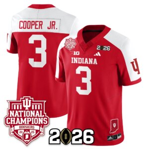 Omar Cooper Jr. #3 Indiana Hoosiers Vapor Limited Football Jersey - 2025 National Champions - All Stitched