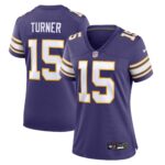 Dallas Turner Minnesota Vikings Women's Alternate Game Jersey -  Purple
