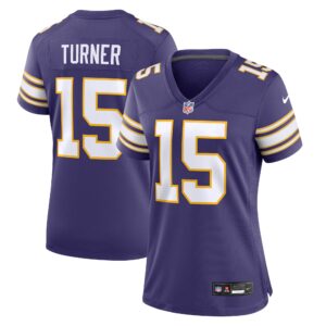 Dallas Turner Minnesota Vikings Women's Alternate Game Jersey -  Purple