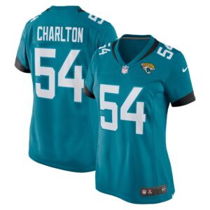 Taco Charlton Jacksonville Jaguars  Women's Home Game Player Jersey - Teal