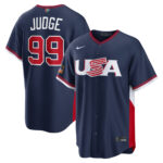 Aaron Judge #99 USA Baseball 2026 World Baseball Classic Road Stadium Jersey - Navy