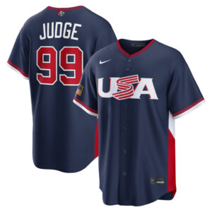 Aaron Judge #99 USA Baseball 2026 World Baseball Classic Road Stadium Jersey - Navy
