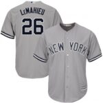 Men's New York Yankees #26 DJ LeMahieu Gray Cool Base Road by Majestic Jersey