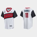 Cleveland Indians #11 Jose Ramirez 2021 Little League Classic Home Cool Base White Men's Jersey