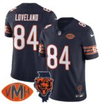 Colston Loveland #84 Chicago Bears CHI Honor Virginia Halas McCaskey Jersey - All Stitched