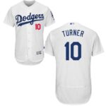 Los Angeles Dodgers #10 Justin Turner White Flexbase Collection Stitched Jersey