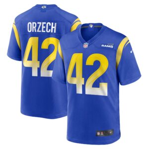 Matthew Orzech Los Angeles Rams  Game Jersey - Royal