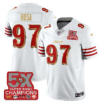 San Francisco 49ers Bosa # 97 SF Rivalries 5-Time Champions Patch Vapor Limited Jersey - All Stitched