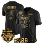 Hoosiers #25 Indiana Hoosiers Vapor Limited Football Jersey - 2025 National Champions - All Stitched