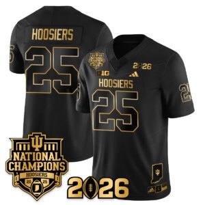 Hoosiers #25 Indiana Hoosiers Vapor Limited Football Jersey - 2025 National Champions - All Stitched